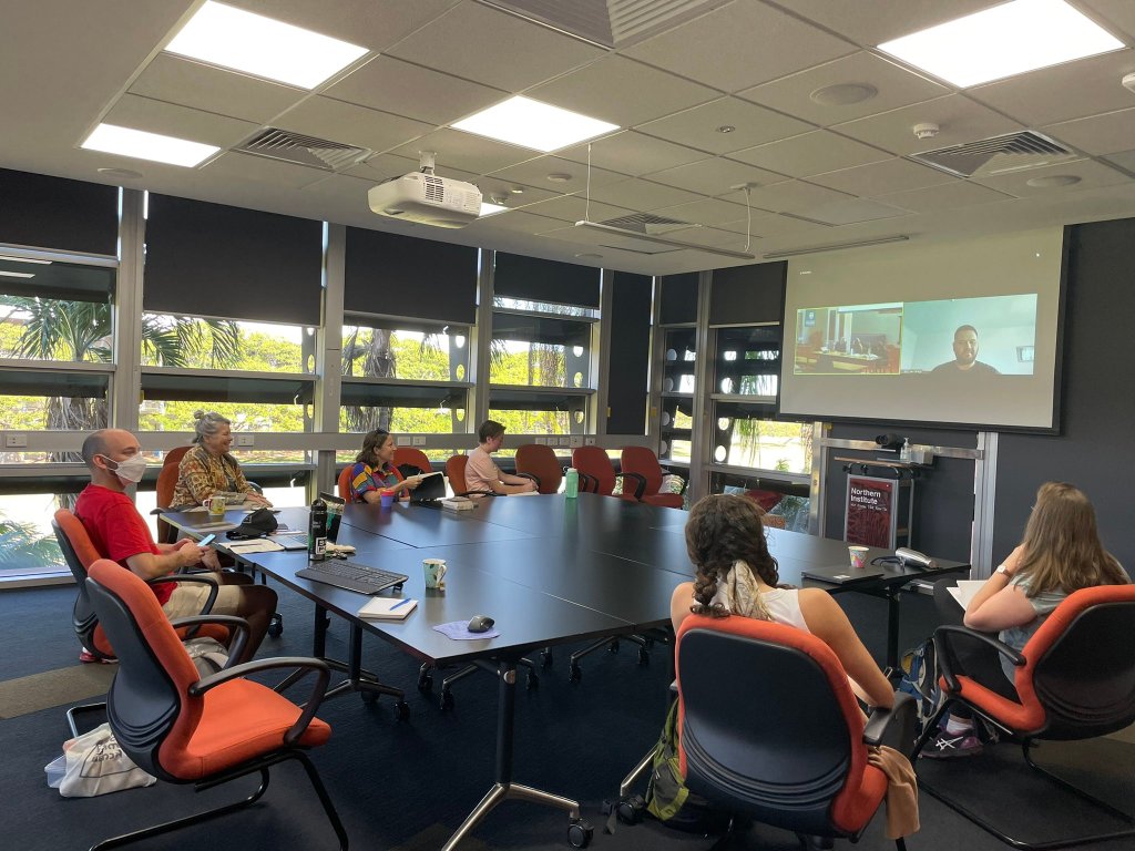 Watching the plenary keynote (Darwin node)