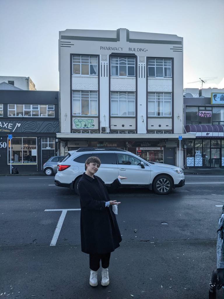 Courtney Addison presents the 1931 Pharmacy Building as part of the collaborative medical history tour of Wellington (Wellington node)
