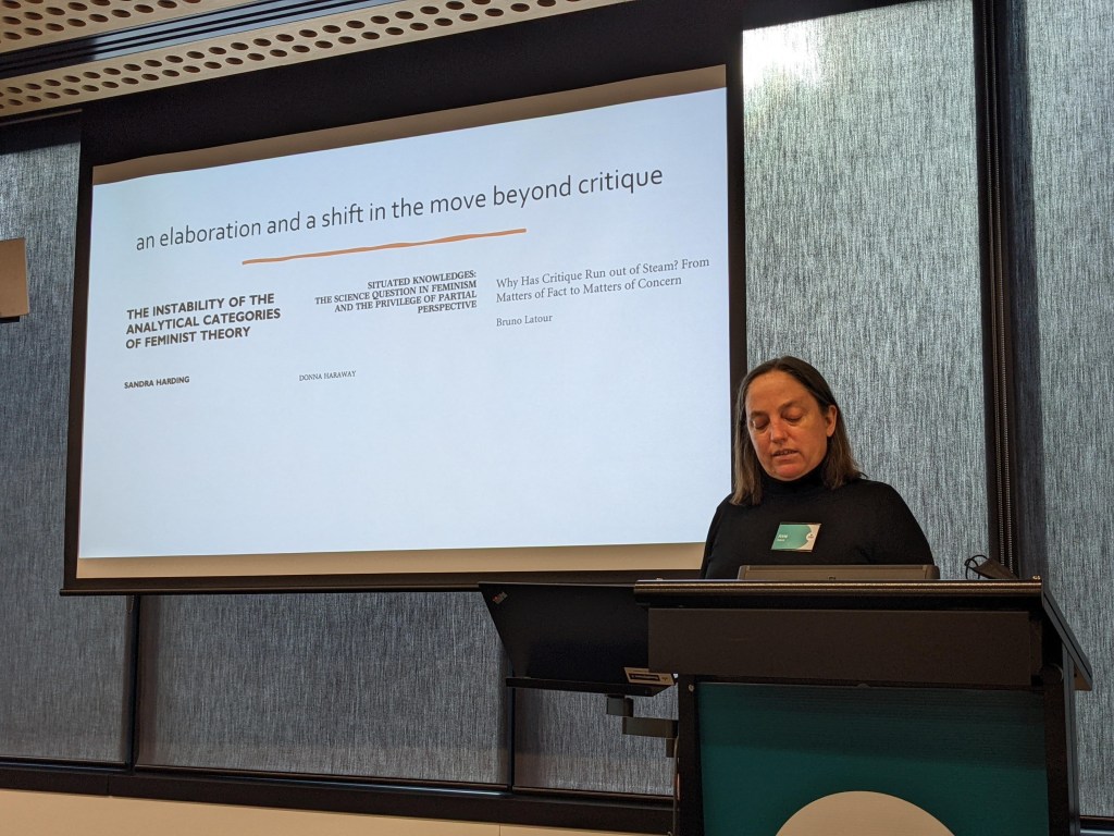 Anne Pollock presenting keynote